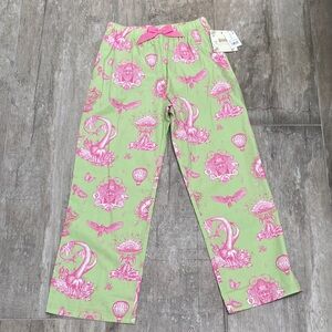 Katie Kime Wicked PJ Pants - Wicked Print on Light Green - New With Tags